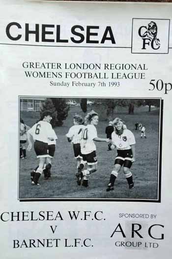 programme cover for Chelsea v Barnet, Sunday, 7th Feb 1993