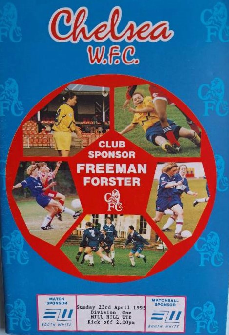 programme cover for Chelsea v Mill Hill, Sunday, 23rd Apr 1995