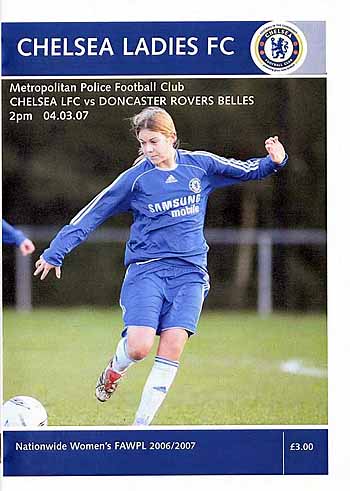 programme cover for Chelsea v Doncaster Belles, Sunday, 4th Mar 2007