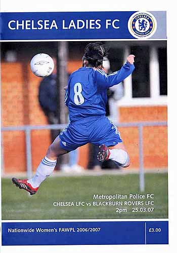 programme cover for Chelsea v Blackburn Rovers, Sunday, 25th Mar 2007