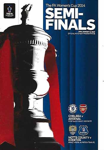 programme cover for Arsenal v Chelsea, Sunday, 11th May 2014