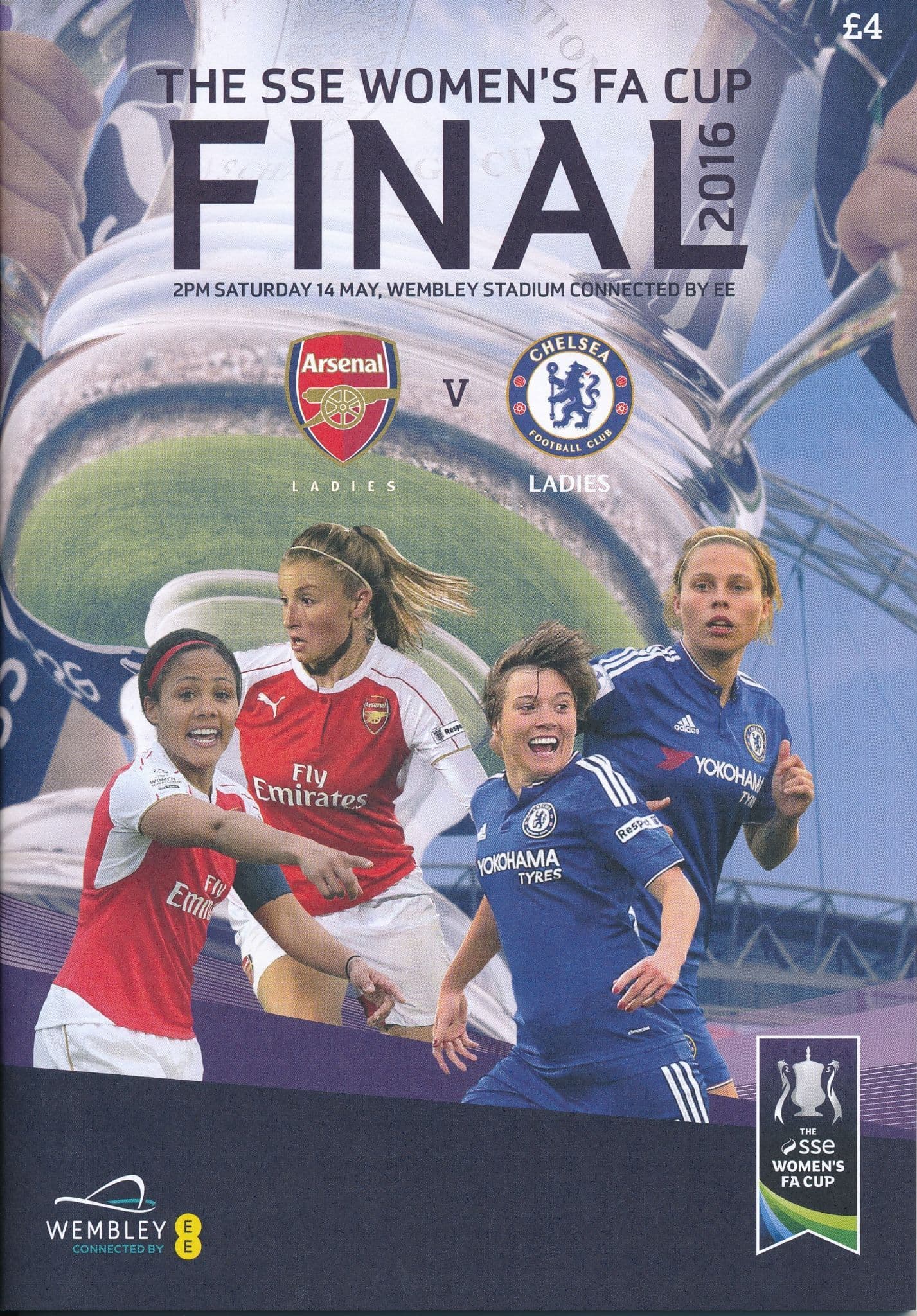programme cover for Arsenal v Chelsea, Saturday, 14th May 2016