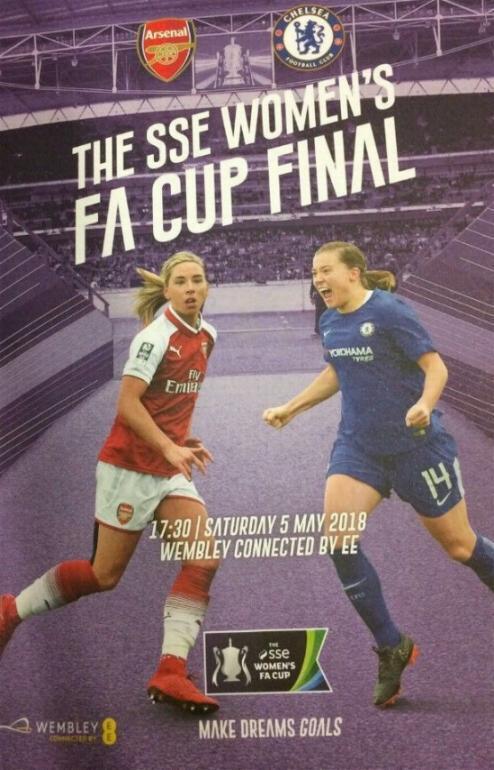 programme cover for Arsenal v Chelsea, Saturday, 5th May 2018