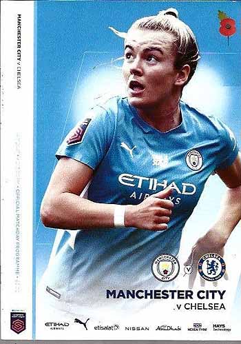 programme cover for Manchester City v Chelsea, Sunday, 14th Nov 2021