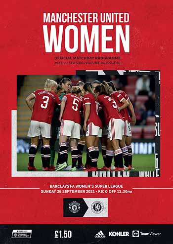 programme cover for Manchester United v Chelsea, Sunday, 26th Sep 2021
