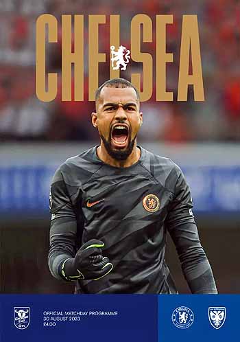 programme cover for Chelsea v AFC Wimbledon, Wednesday, 30th Aug 2023