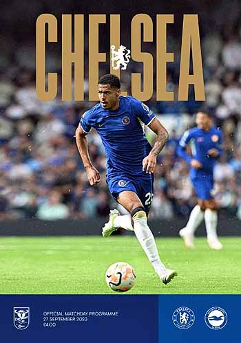 programme cover for Chelsea v Brighton And Hove Albion, 27th Sep 2023