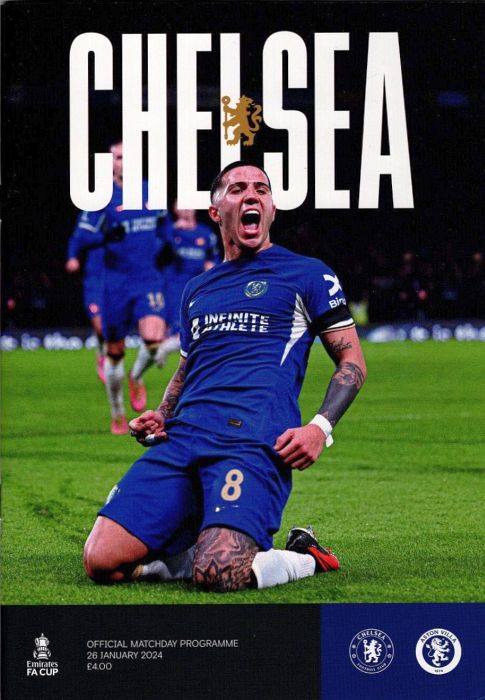programme cover for Chelsea v Aston Villa, 26th Jan 2024