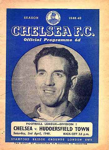 programme cover for Chelsea v Huddersfield Town, Saturday, 2nd Apr 1949