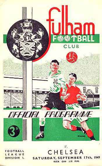 programme cover for Fulham v Chelsea, Saturday, 17th Sep 1949