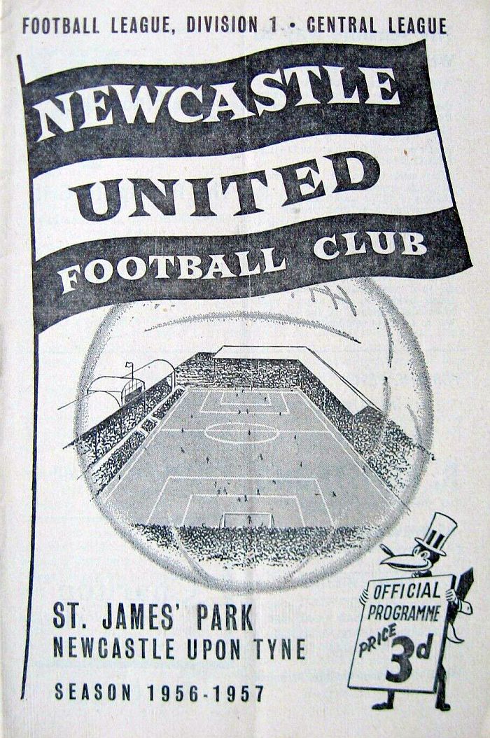 programme cover for Newcastle United v Chelsea, Friday, 19th Apr 1957