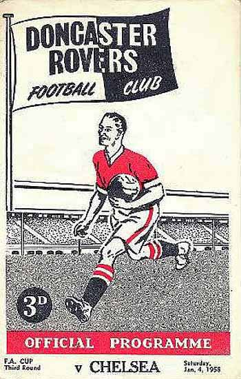 programme cover for Doncaster Rovers v Chelsea, 4th Jan 1958