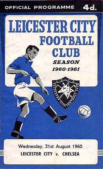programme cover for Leicester City v Chelsea, 31st Aug 1960
