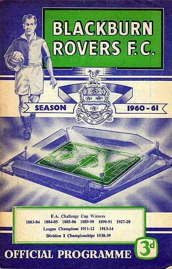 programme cover for Blackburn Rovers v Chelsea, 19th Sep 1960