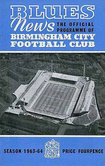 programme cover for Birmingham City v Chelsea, Saturday, 28th Mar 1964