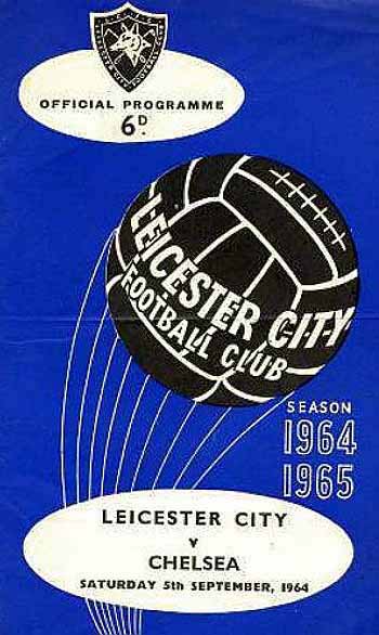 programme cover for Leicester City v Chelsea, Saturday, 5th Sep 1964