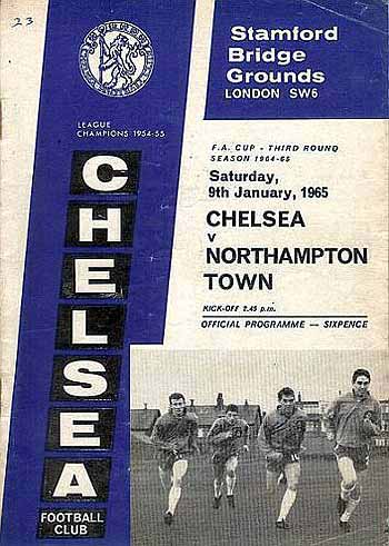 programme cover for Chelsea v Northampton Town, Saturday, 9th Jan 1965