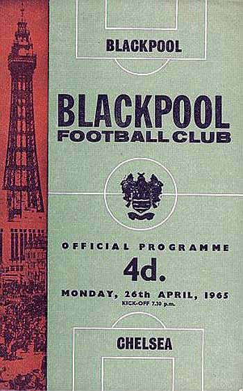 programme cover for Blackpool v Chelsea, Monday, 26th Apr 1965