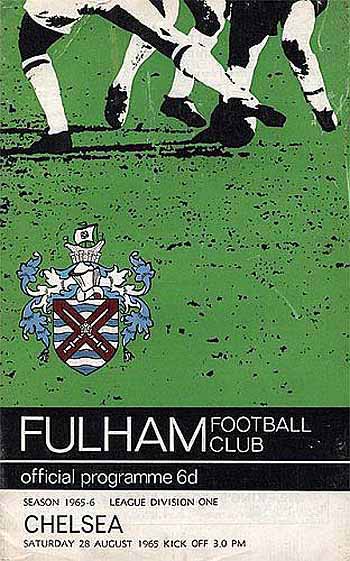 programme cover for Fulham v Chelsea, Saturday, 28th Aug 1965