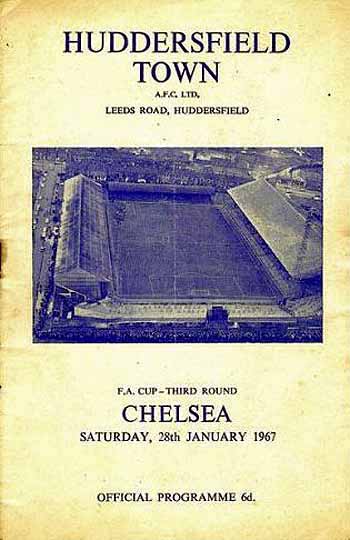 programme cover for Huddersfield Town v Chelsea, 28th Jan 1967