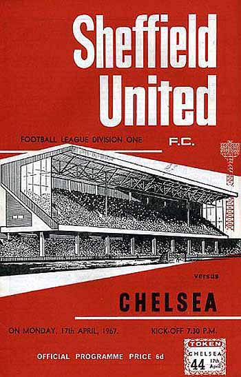 programme cover for Sheffield United v Chelsea, 17th Apr 1967