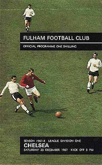 programme cover for Fulham v Chelsea, Saturday, 23rd Dec 1967