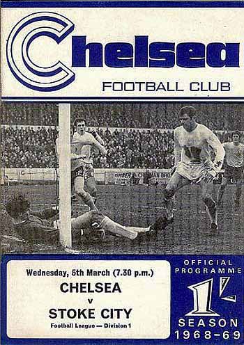 programme cover for Chelsea v Stoke City, 5th Mar 1969