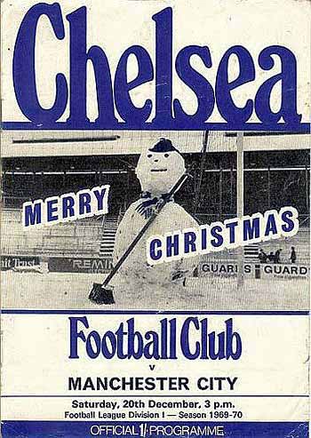 programme cover for Chelsea v Manchester City, Saturday, 20th Dec 1969