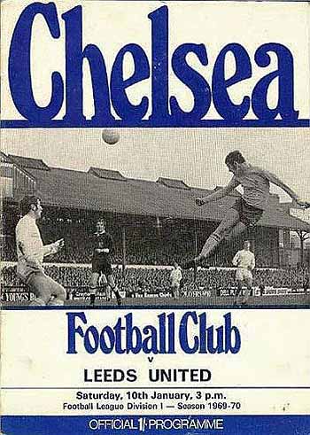 programme cover for Chelsea v Leeds United, Saturday, 10th Jan 1970