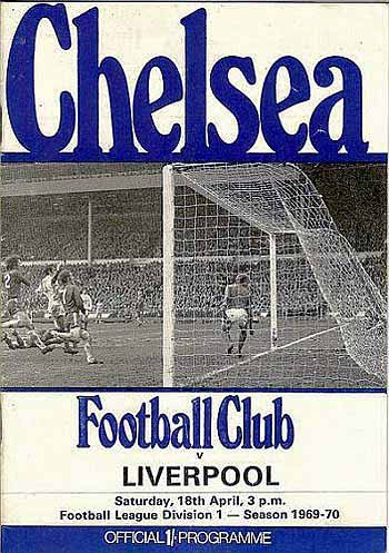 programme cover for Chelsea v Liverpool, 18th Apr 1970