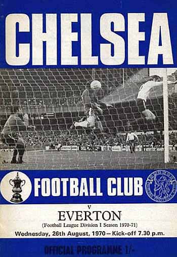 programme cover for Chelsea v Everton, 26th Aug 1970