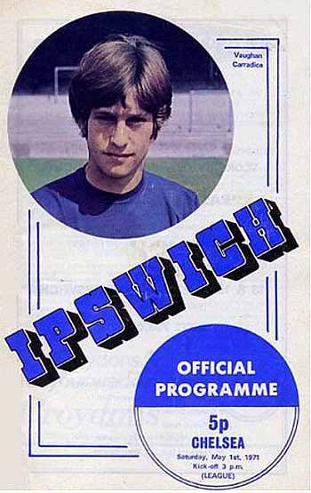 programme cover for Ipswich Town v Chelsea, 1st May 1971