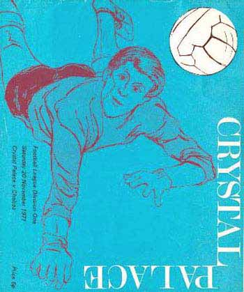 programme cover for Crystal Palace v Chelsea, Saturday, 20th Nov 1971