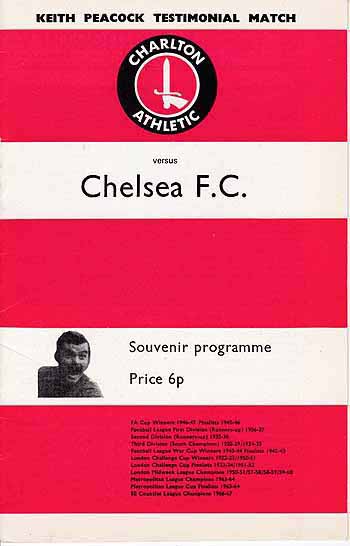 programme cover for Charlton Athletic v Chelsea, Tuesday, 8th Feb 1972