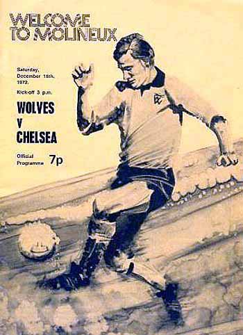 programme cover for Wolverhampton Wanderers v Chelsea, 16th Dec 1972