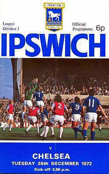 programme cover for Ipswich Town v Chelsea, 26th Dec 1972