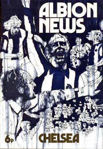 programme cover for West Bromwich Albion v Chelsea, 10th Mar 1973
