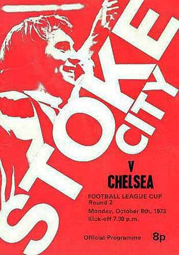 programme cover for Stoke City v Chelsea, Monday, 8th Oct 1973