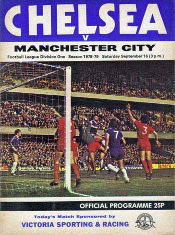 programme cover for Chelsea v Manchester City, 16th Sep 1978