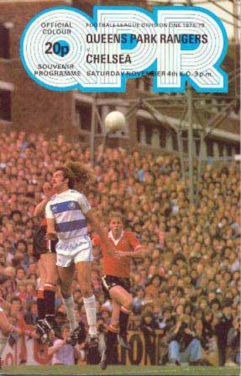 programme cover for Queens Park Rangers v Chelsea, Saturday, 4th Nov 1978