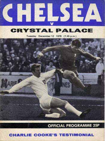 programme cover for Chelsea v Crystal Palace, Tuesday, 12th Dec 1978