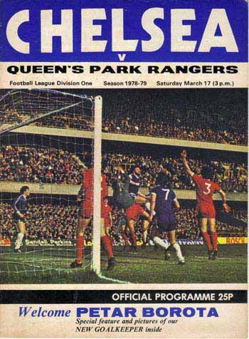 programme cover for Chelsea v Queens Park Rangers, 17th Mar 1979