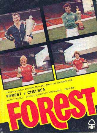 programme cover for Nottingham Forest v Chelsea, 28th Mar 1979