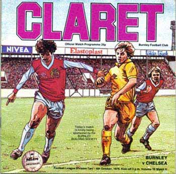 programme cover for Burnley v Chelsea, Saturday, 6th Oct 1979