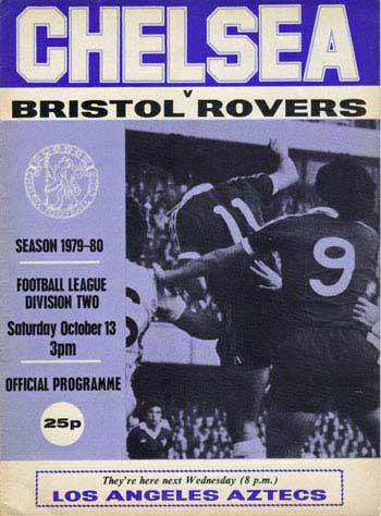 programme cover for Chelsea v Bristol Rovers, Saturday, 13th Oct 1979
