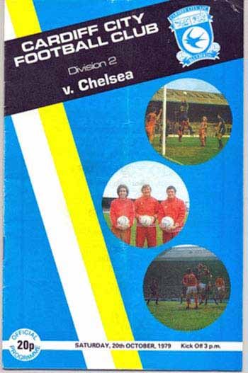 programme cover for Cardiff City v Chelsea, 20th Oct 1979