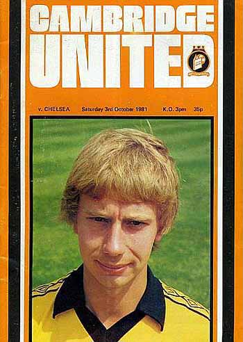 programme cover for Cambridge United v Chelsea, 3rd Oct 1981