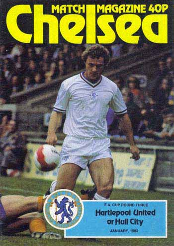 programme cover for Chelsea v Hull City, 18th Jan 1982