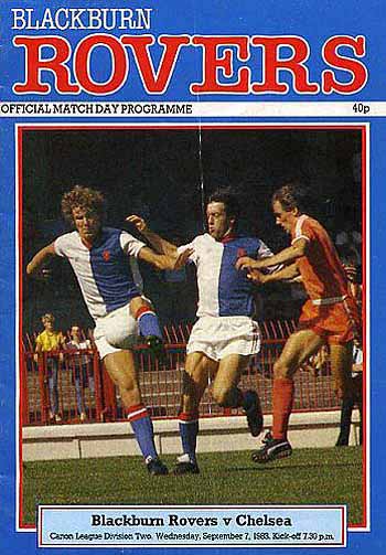 programme cover for Blackburn Rovers v Chelsea, Wednesday, 7th Sep 1983