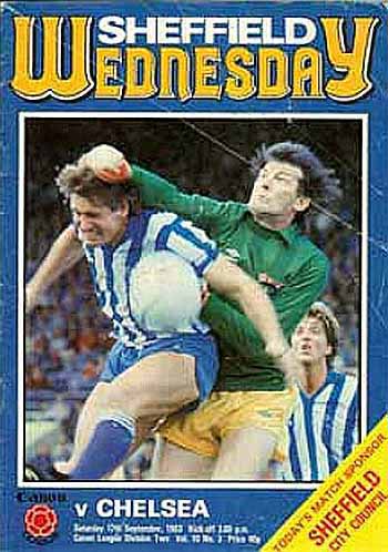 programme cover for Sheffield Wednesday v Chelsea, Saturday, 17th Sep 1983